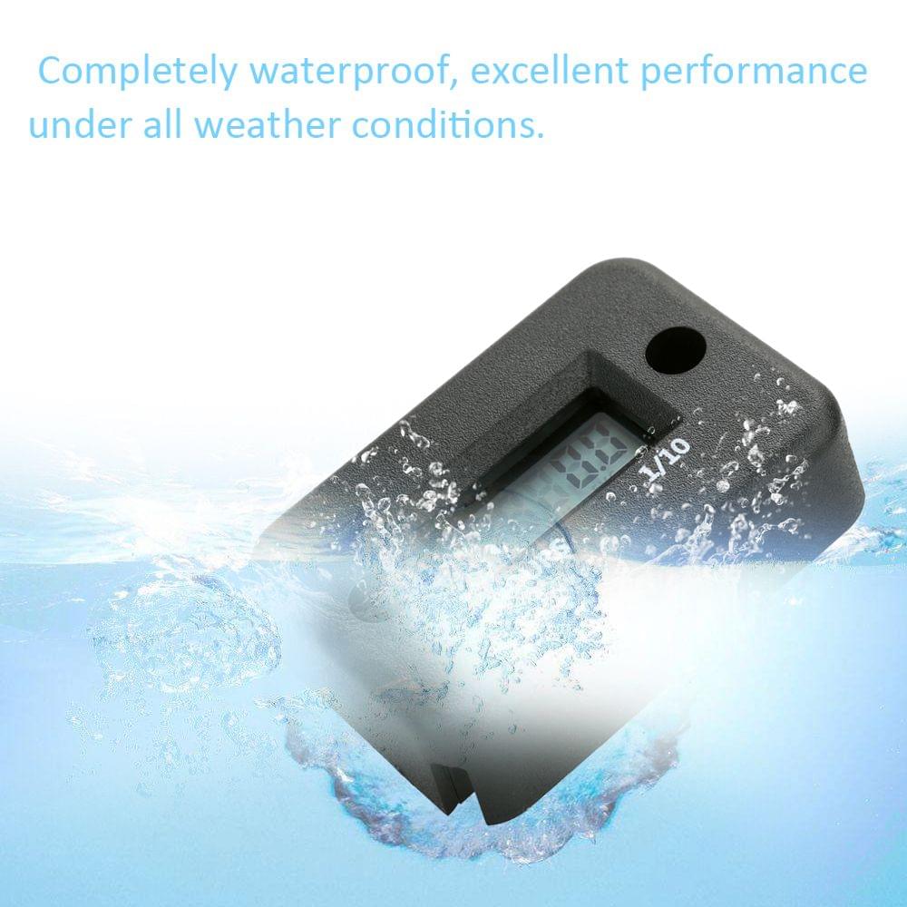 Waterproof LCD Digital Display Engine Tach Hour Meter Motor