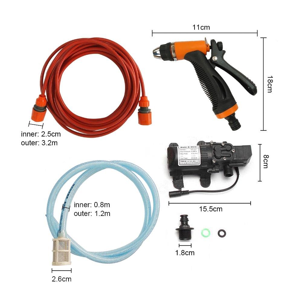 12V Car Wash Washing Machine Cleaning Electric Pump Pressure - with towel