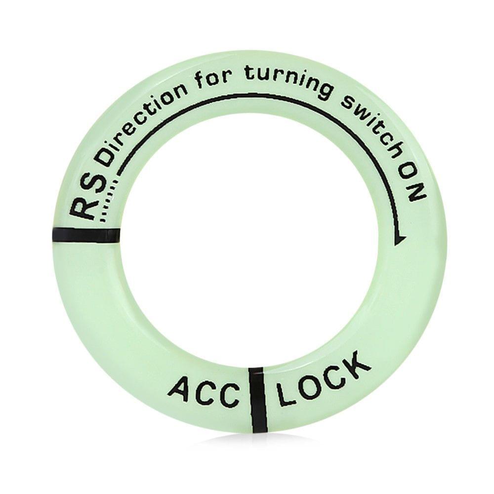 Car Ignition Switch Cover Luminous Key Ring Hole Cover