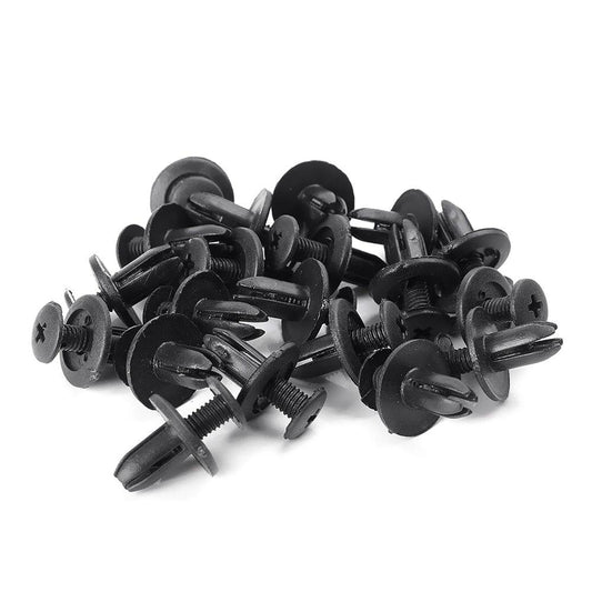100Pcs Assorted Car Body Plastic Push Retainer Pin Rivet - 100pcs