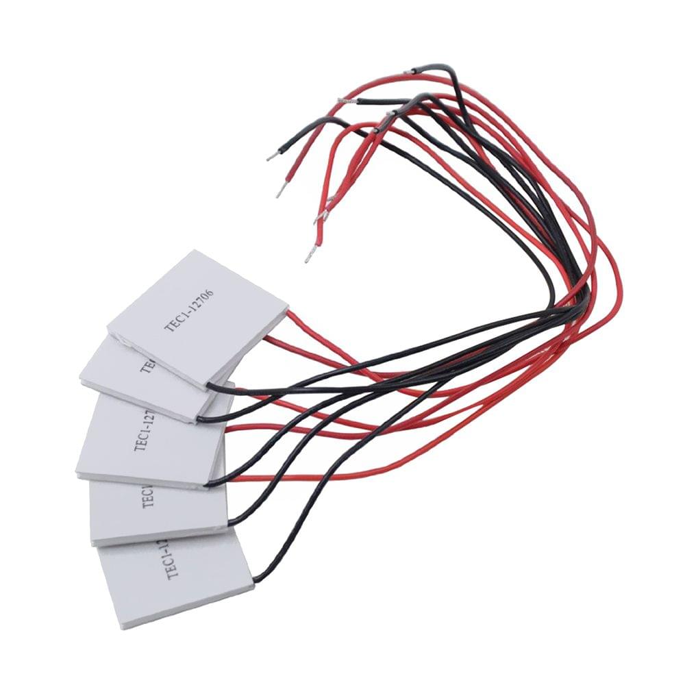 5PCS TEC1-12706 40x40MM 12V 60W Heatsink Thermoelectric