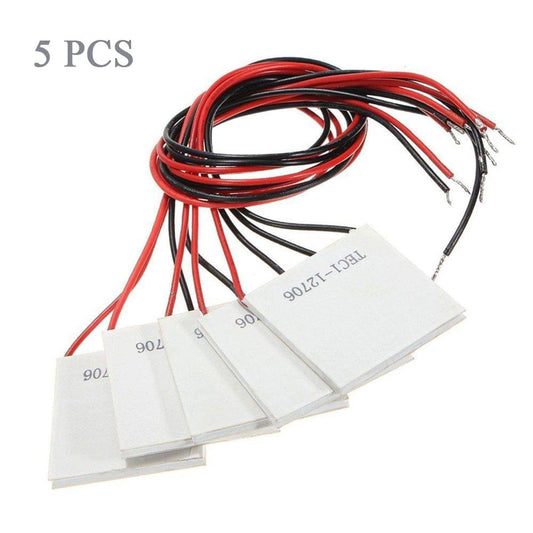 5PCS TEC1-12706 40x40MM 12V 60W Heatsink Thermoelectric
