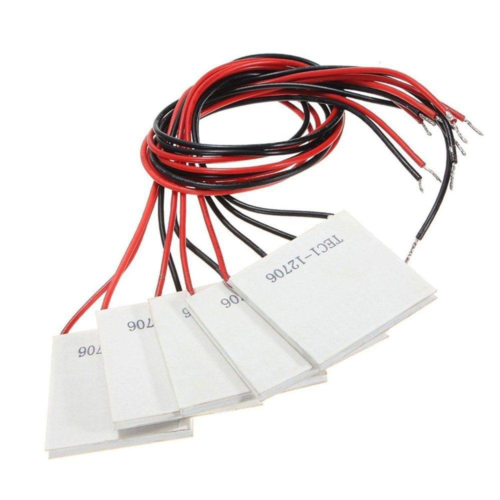 5PCS TEC1-12706 40x40MM 12V 60W Heatsink Thermoelectric
