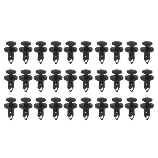 Nylon Bumper Fasteners Fender Rivet Clips 30PCS 8mm