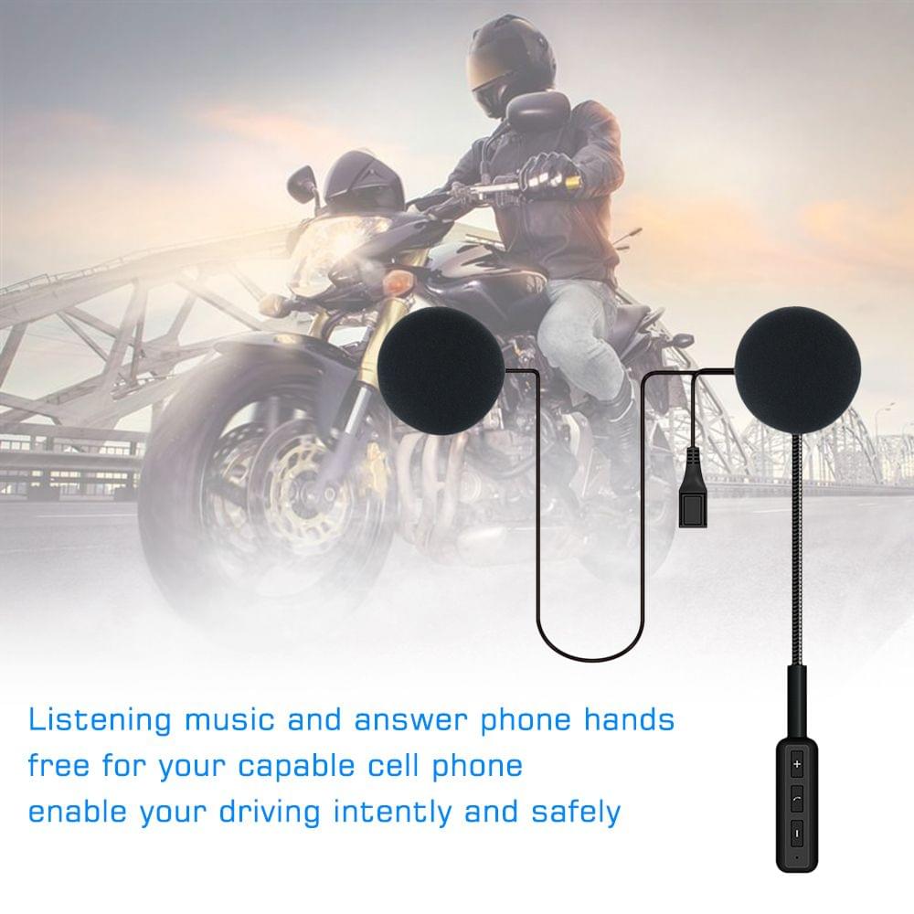 Motorcycle BT Helmet Headset Headphone Handsfree Music Call