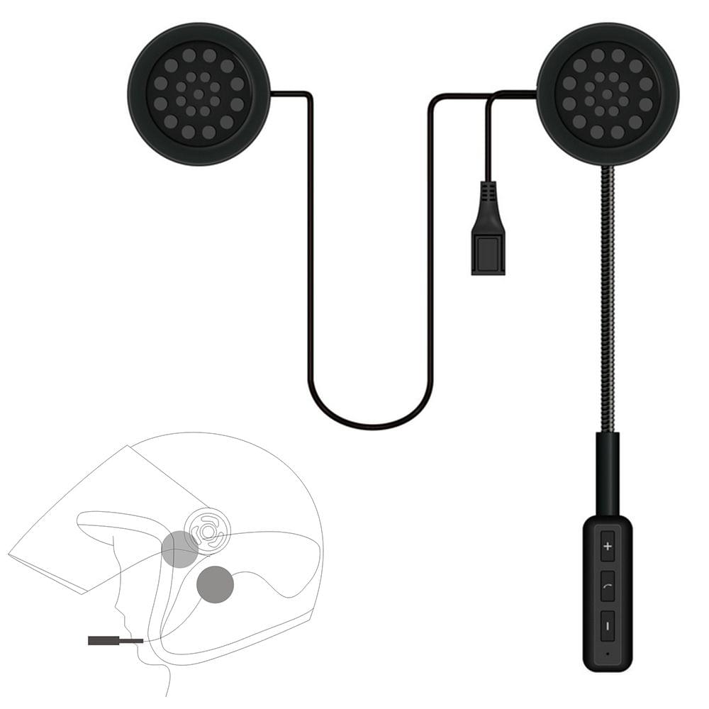 Motorcycle BT Helmet Headset Headphone Handsfree Music Call
