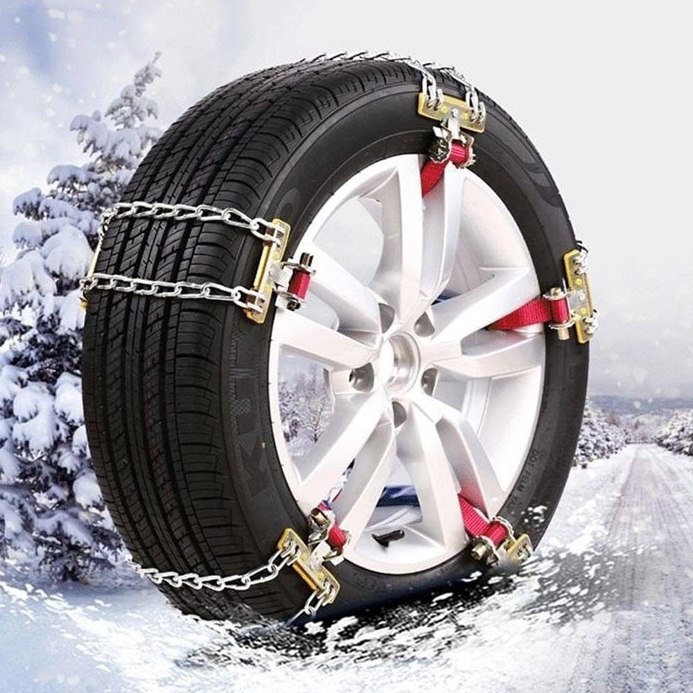 Universal Anti-skid Steel Chains Set Car Skid Belt Kit Snow - L
