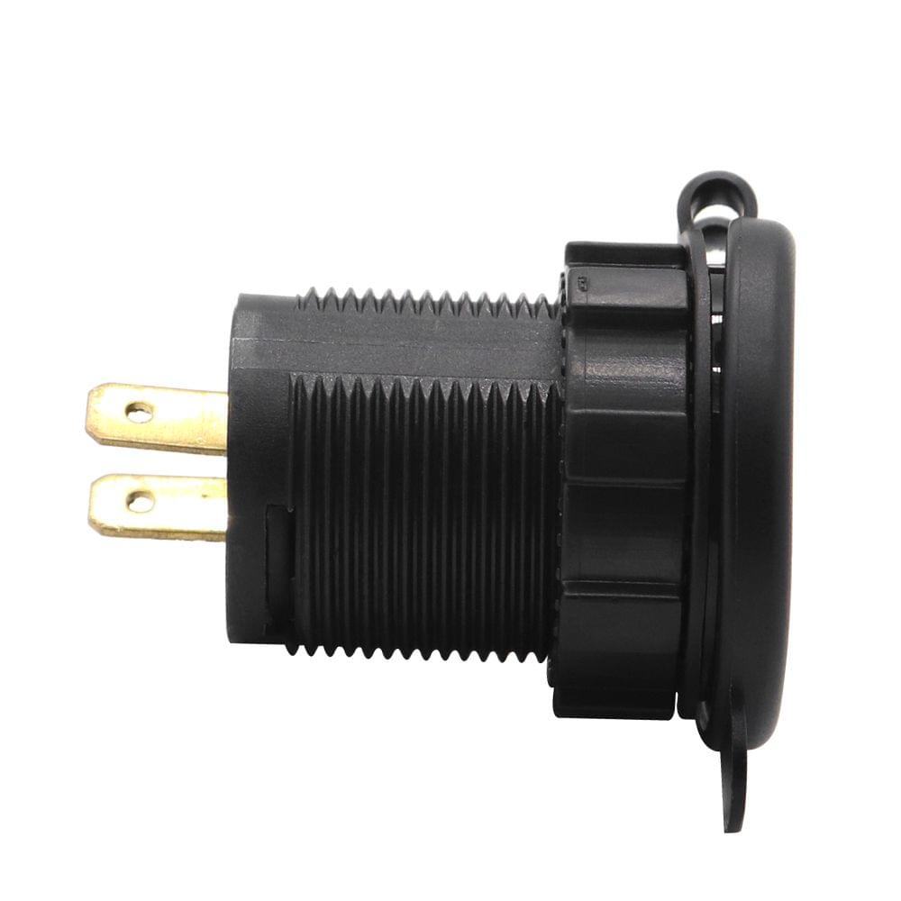 12V 24V 2.1A with Digital LED voltmeter USB car charger