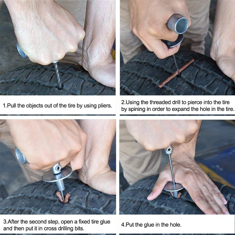 Tire Repair Kit 35pcs Tire Repair Set Universal to Fix