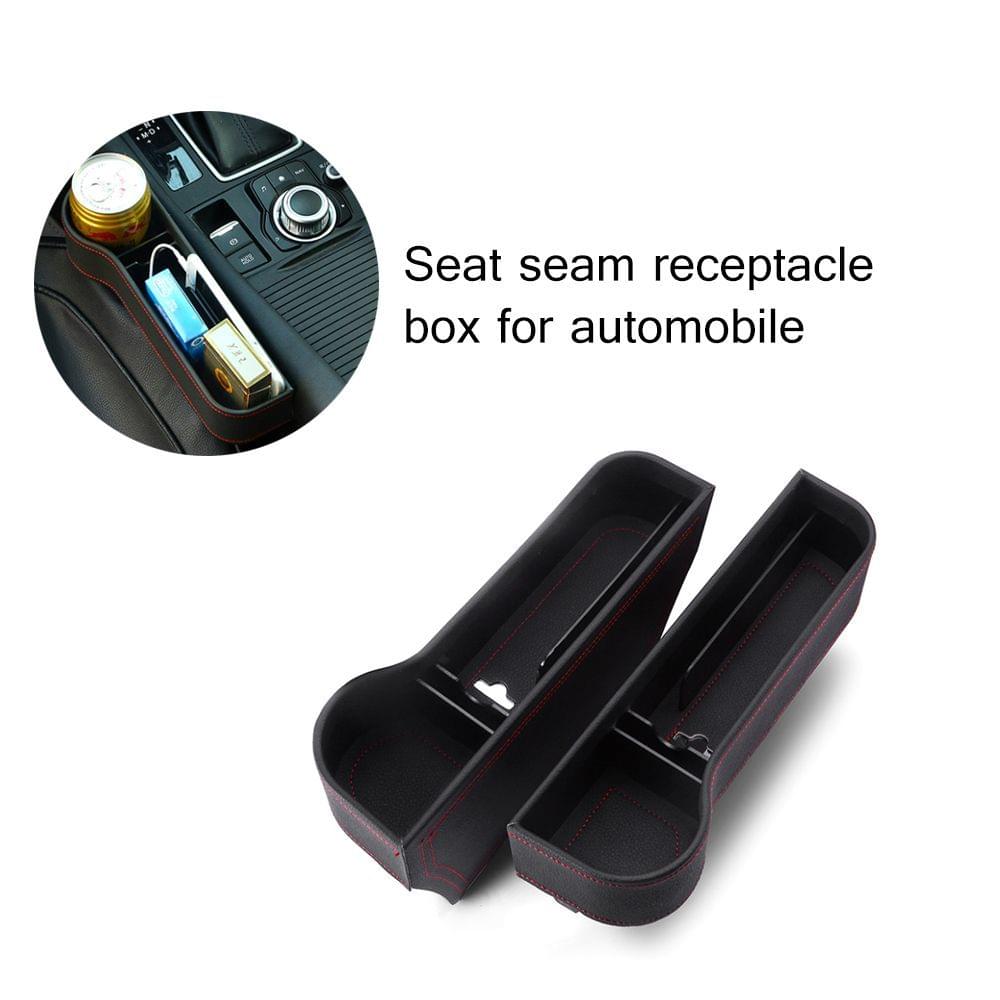 Car Organizer Seat Carriage Bag PU Case Pocket - Beige & Right