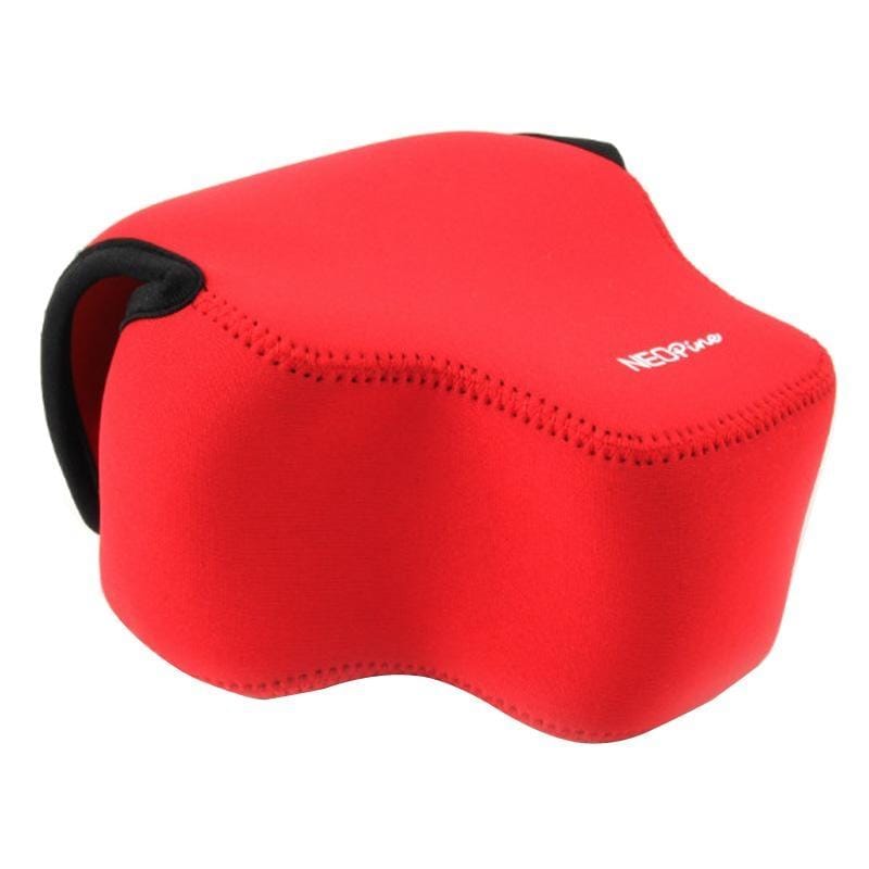 NEOpine Neoprene Shockproof Soft Case Bag with Hook for Panasonic FZ1000 Camera (Red)
