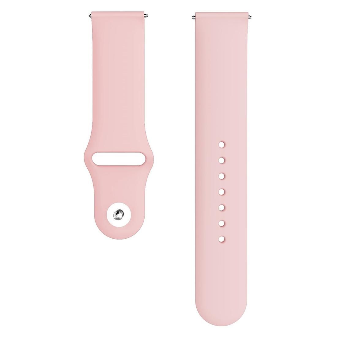 For Samsung Galaxy Watch Active2 Bluetooth Version 44mm Smart Watch Solid Color Silicone Wrist Strap Watchband, Size:L (Black)