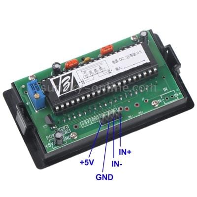 Digital DC 0-30V Voltage Panel Meter (Black)