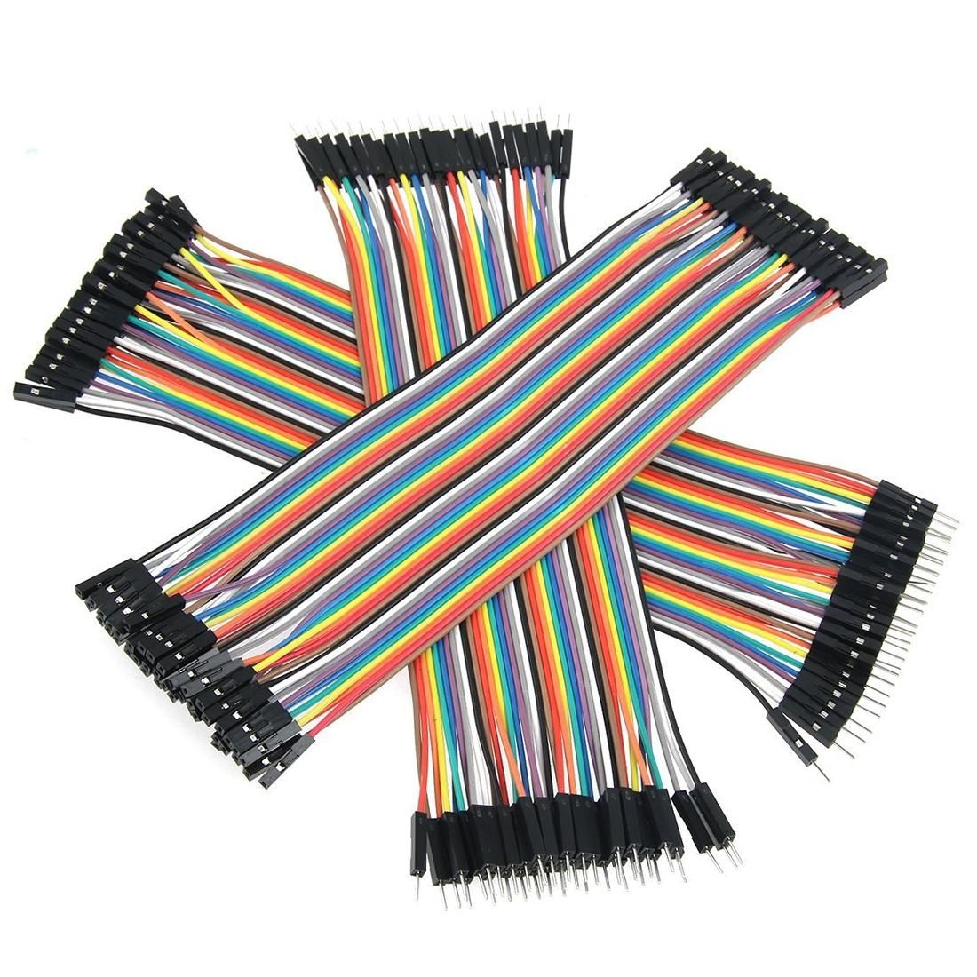 40 PCs Breadboard Male to Male / Male to Female / Female to Female Jumper Cable