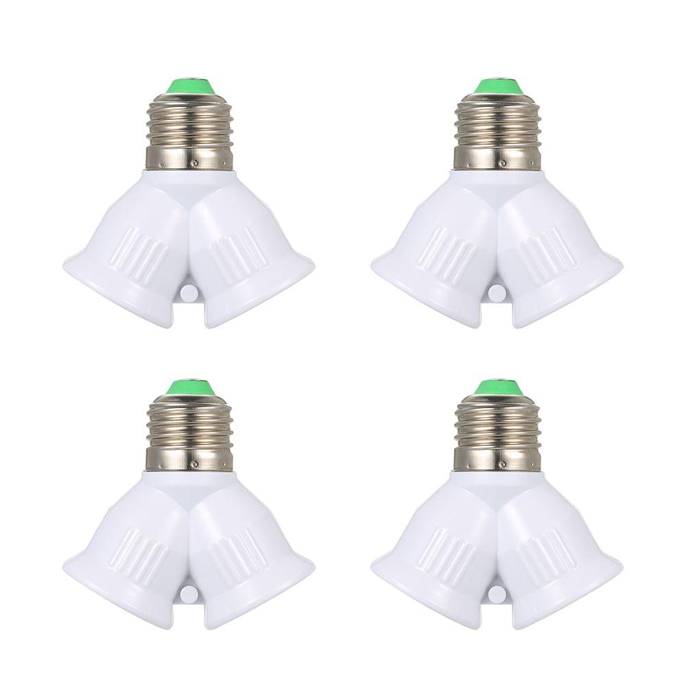 E27 Male to 2 Female Y Shape LED Light Bulb Base Adapter