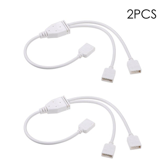 4 Pins RGB 1 to 2 Ports Female to Female Splitter Connector