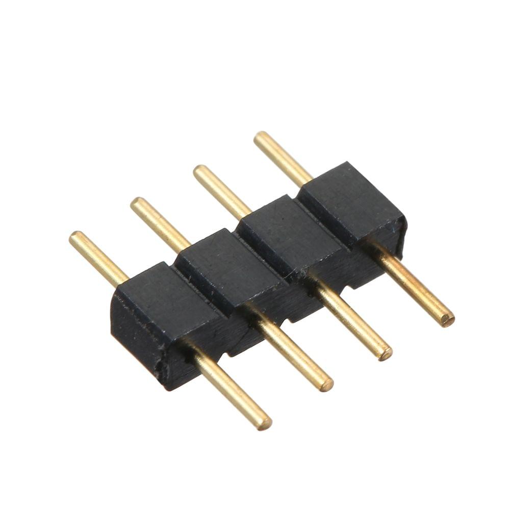 4 Pin Male Connector Plug for RGB LED Strip Lighting 100 - 100 pack