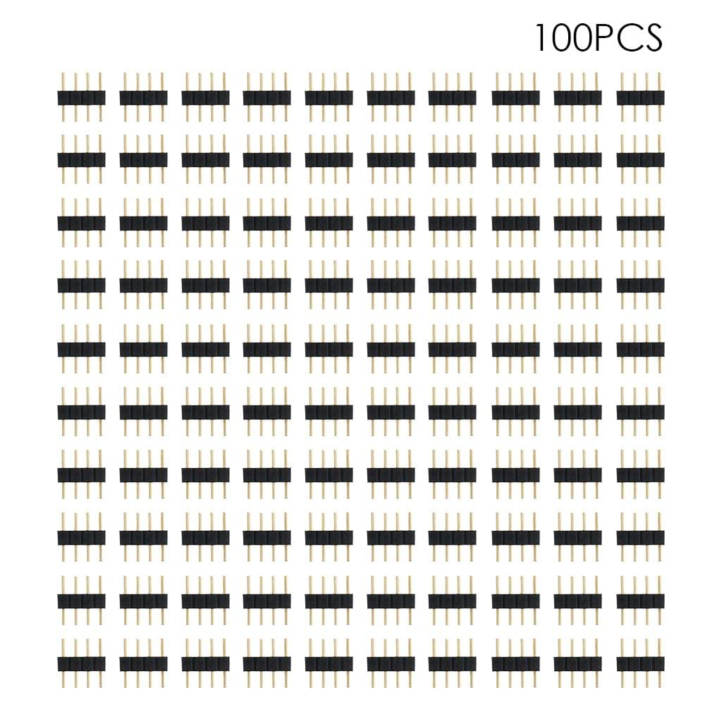4 Pin Male Connector Plug for RGB LED Strip Lighting 100 - 100 pack