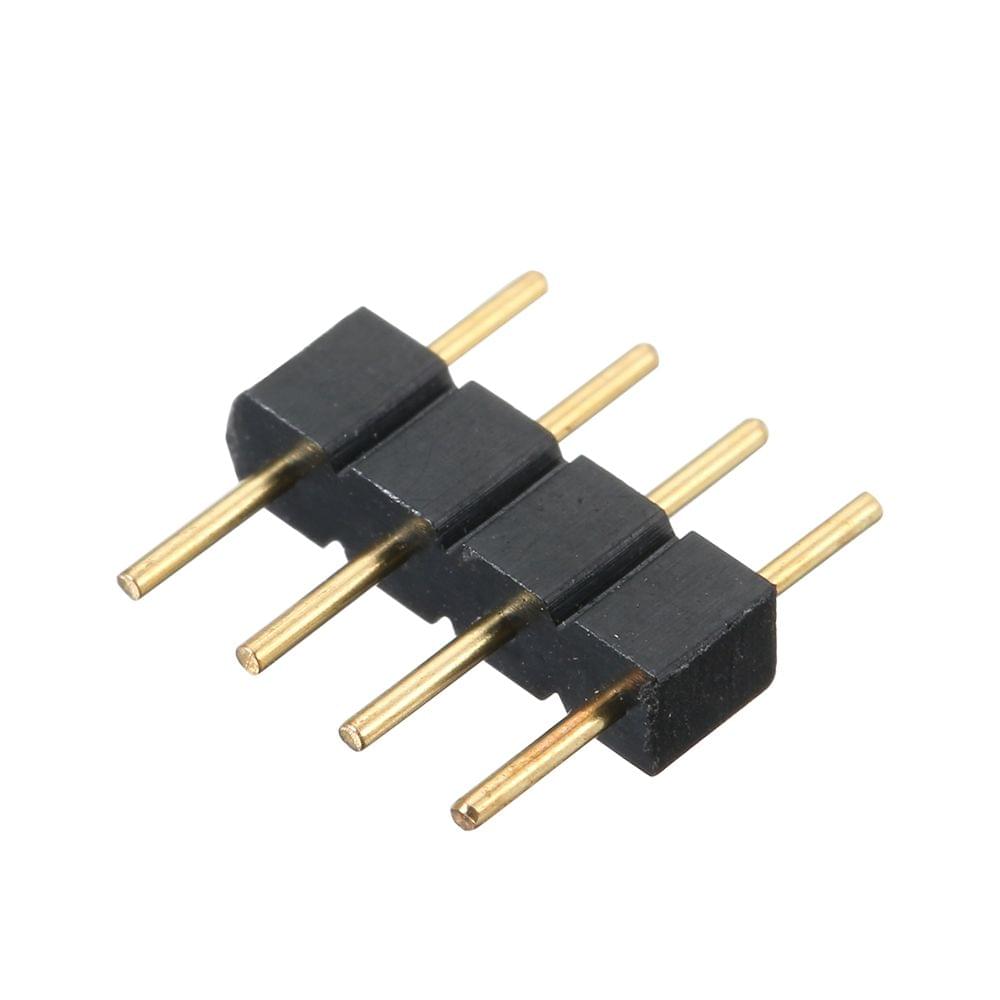 4 Pin Male Connector Plug for RGB LED Strip Lighting 100 - 100 pack