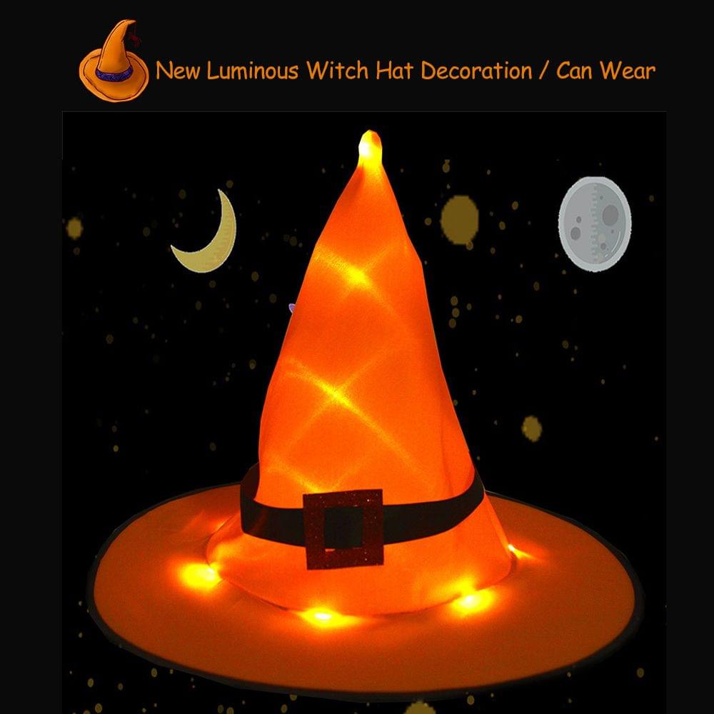 Portable Lighting Hat Halloween Dress Up Hat Lightweight