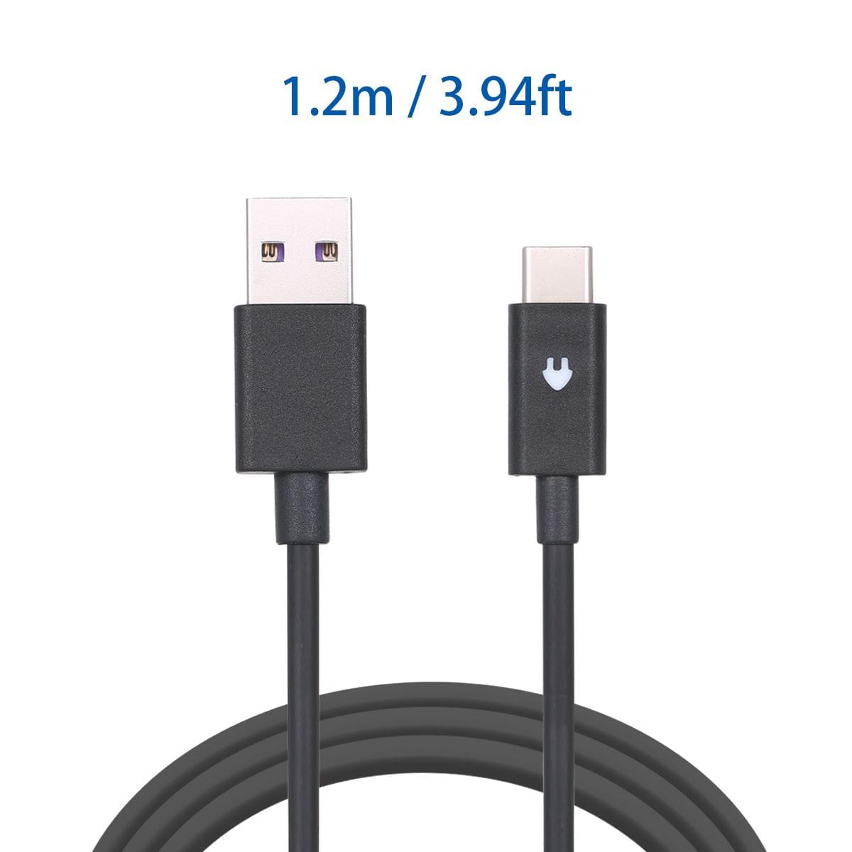 OD3.5mm 1.2m / 3.94ft USB-A to TYPE-C Quick Charge Cable - 1.2m