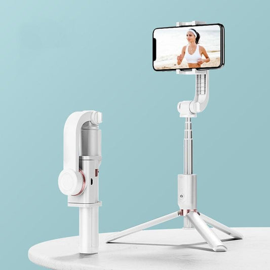 SSKY A1 Bluetooth Remote Control Handheld Telescopic Charging Tripod Selfie Stick (Snow Mountain White)