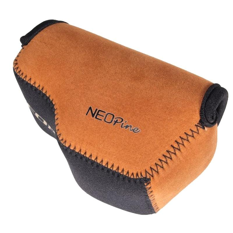 NEOpine Neoprene Soft Case Bag with Hook for Sony A6000 Camera 16-50mm Lens (Brown)