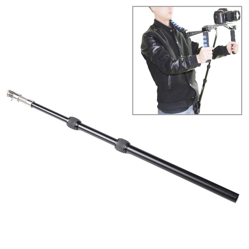 Retractable Shoulder Mount DSLR Rig Support Rod with Belt Pocket for Video Camera Camcorder