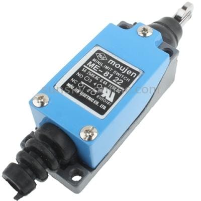 ME-8122 Parallel Roller Plunger Actuator Mini Limit Switch (Blue)