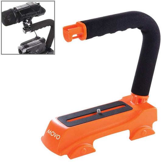 C-Shape Mount Holder for DSLR / Camcorder DV, ECR-007DB (Orange)