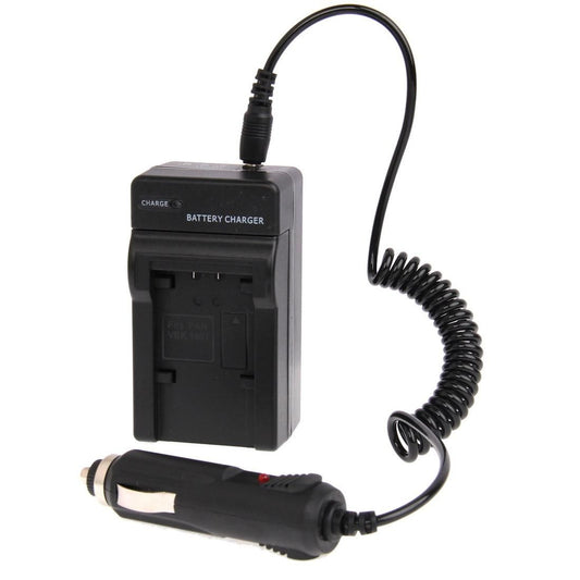 Digital Camera Battery Car Charger for Panasonic VBK180 (Black)