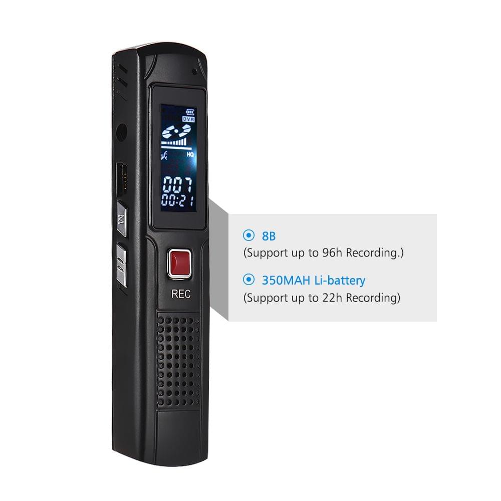 8GB Digital Audio Voice Recorder Ditacphone MP3 Music Player