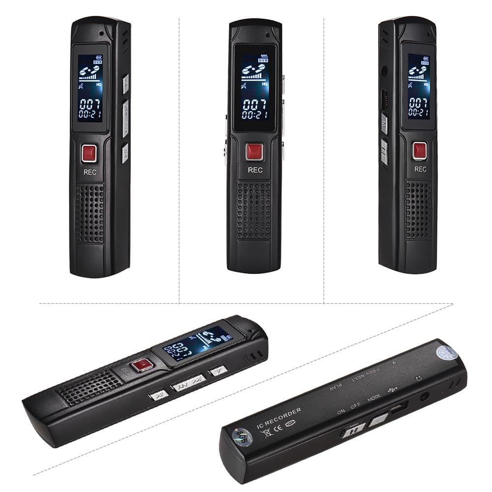 8GB Digital Audio Voice Recorder Ditacphone MP3 Music Player