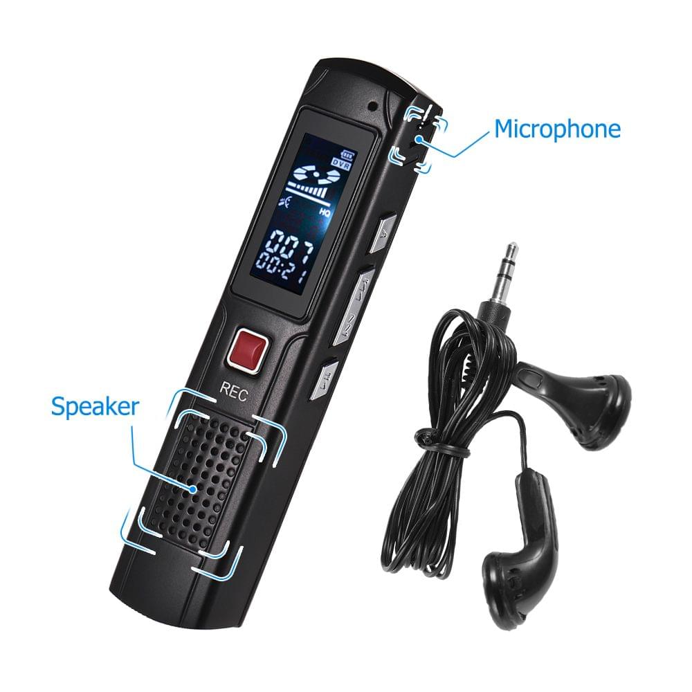 8GB Digital Audio Voice Recorder Ditacphone MP3 Music Player