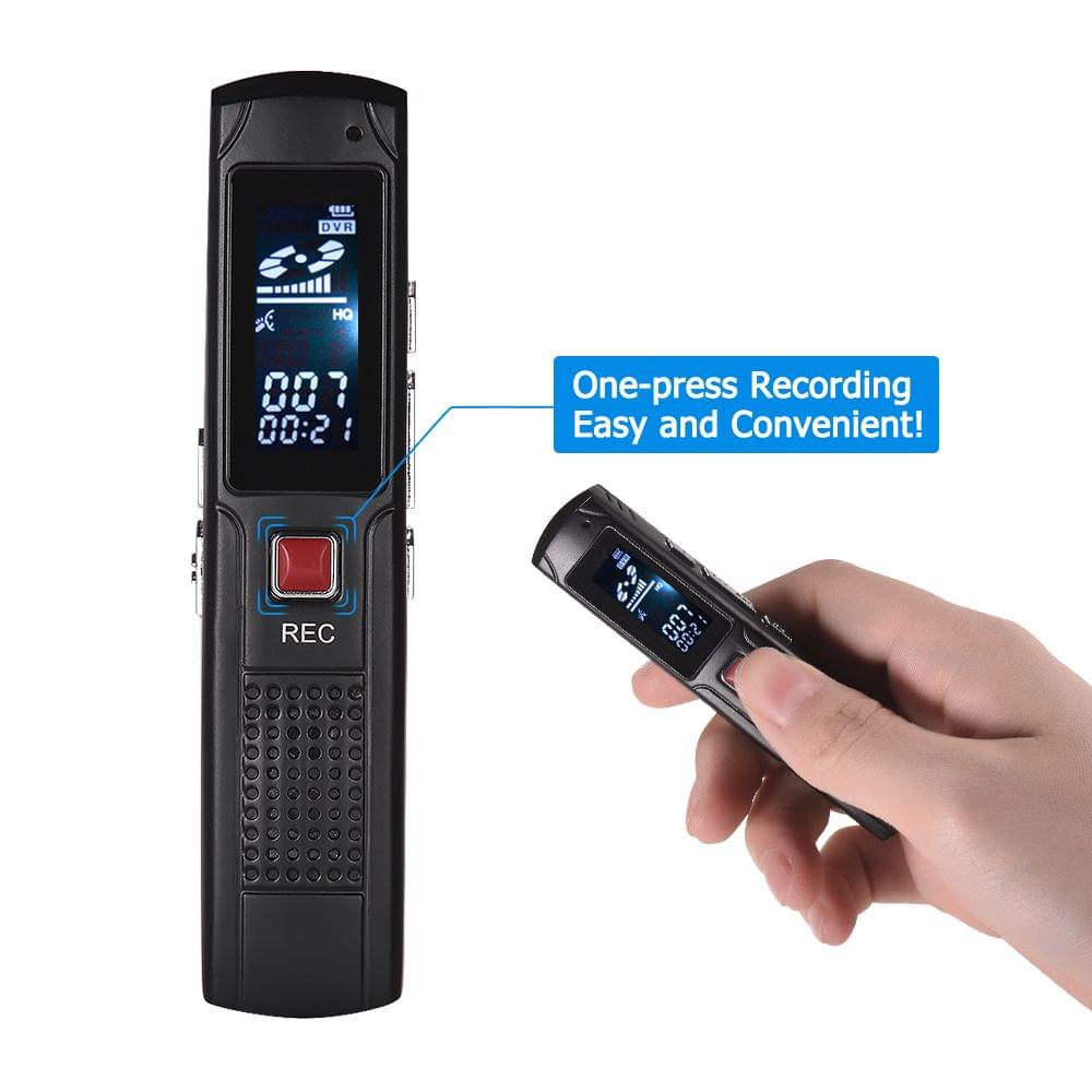 8GB Digital Audio Voice Recorder Ditacphone MP3 Music Player