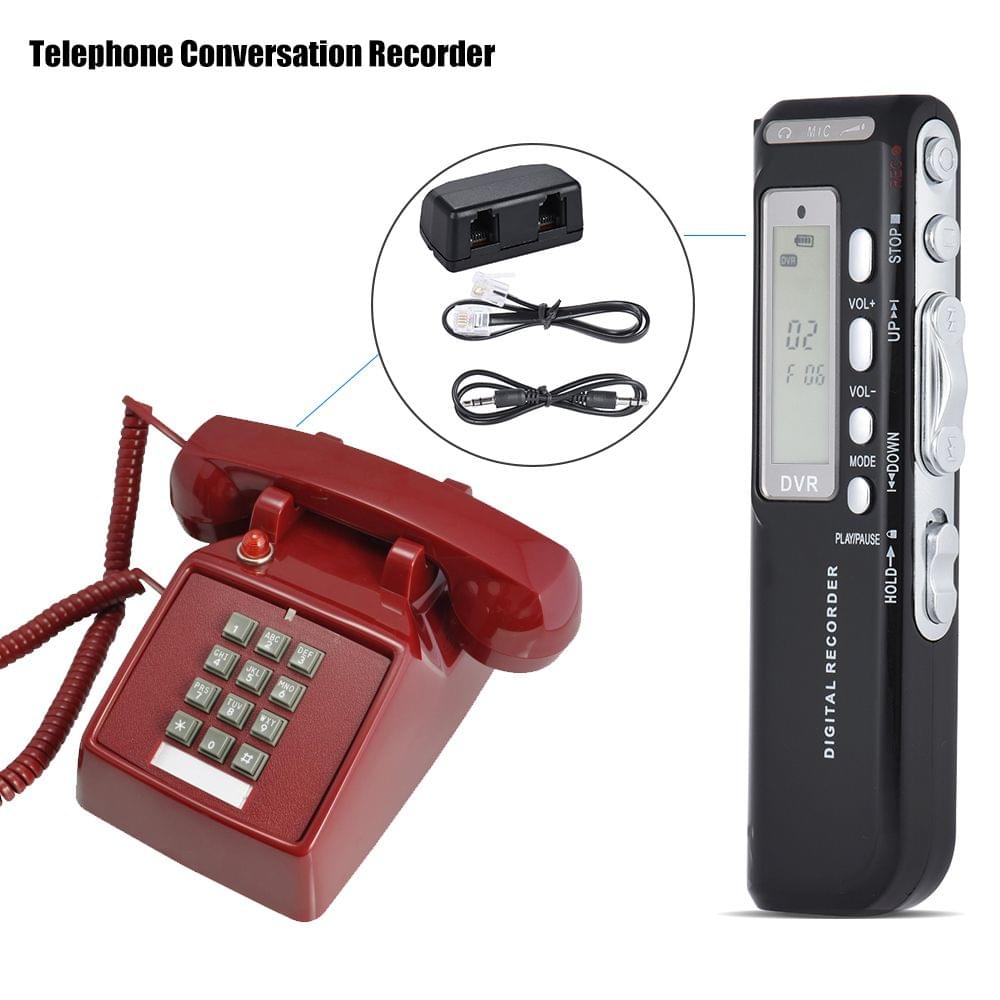 8GB Digital Audio Voice Phone Recorder Dictaphone MP3 Music