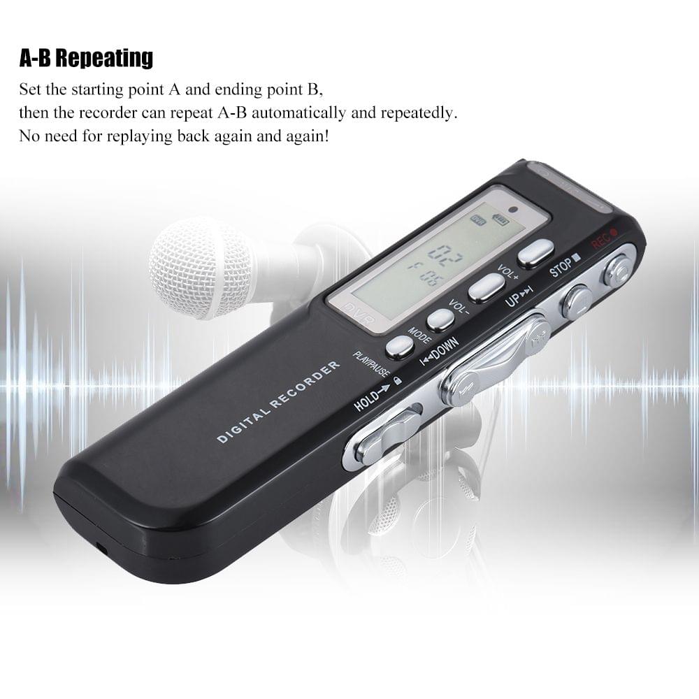8GB Digital Audio Voice Phone Recorder Dictaphone MP3 Music