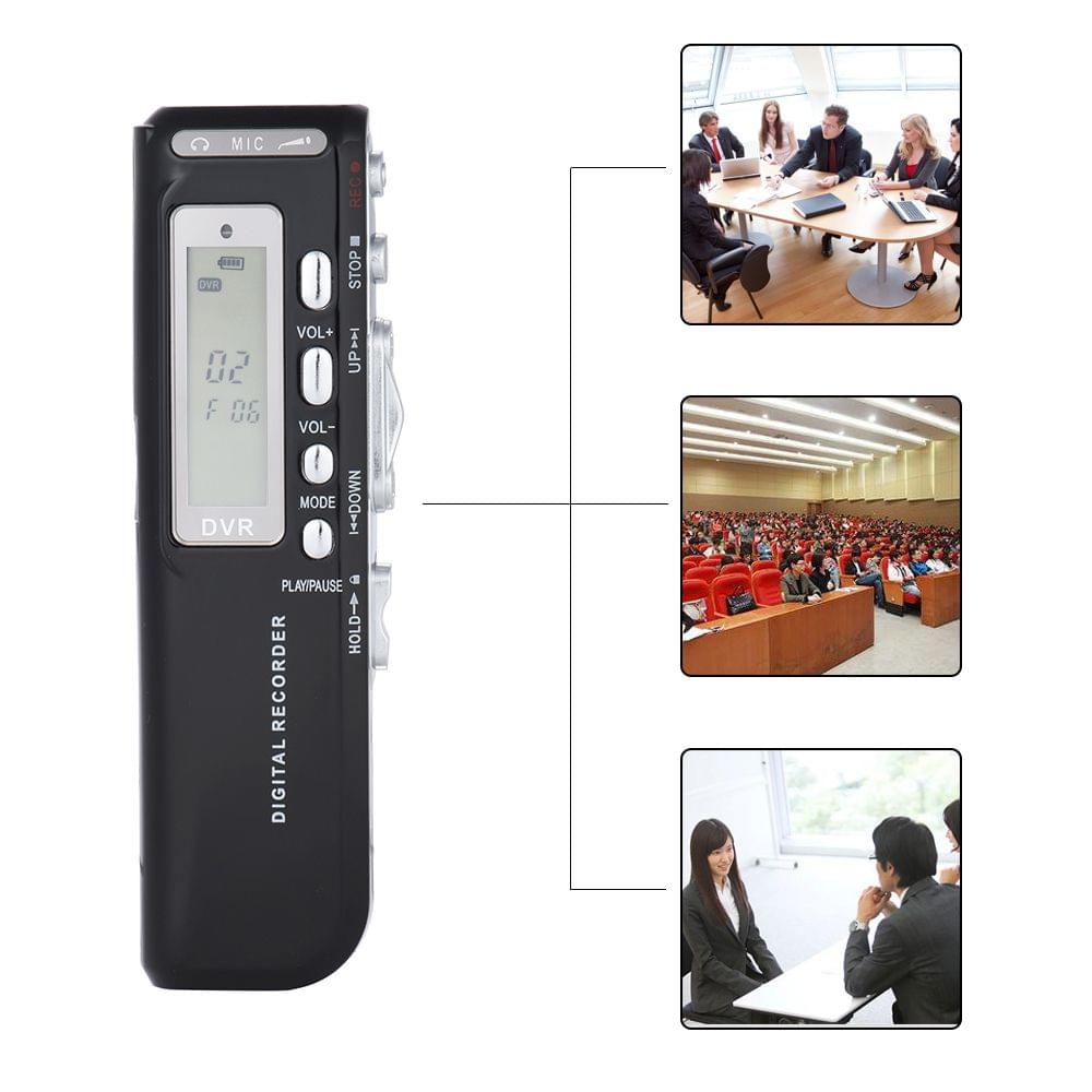 8GB Digital Audio Voice Phone Recorder Dictaphone MP3 Music