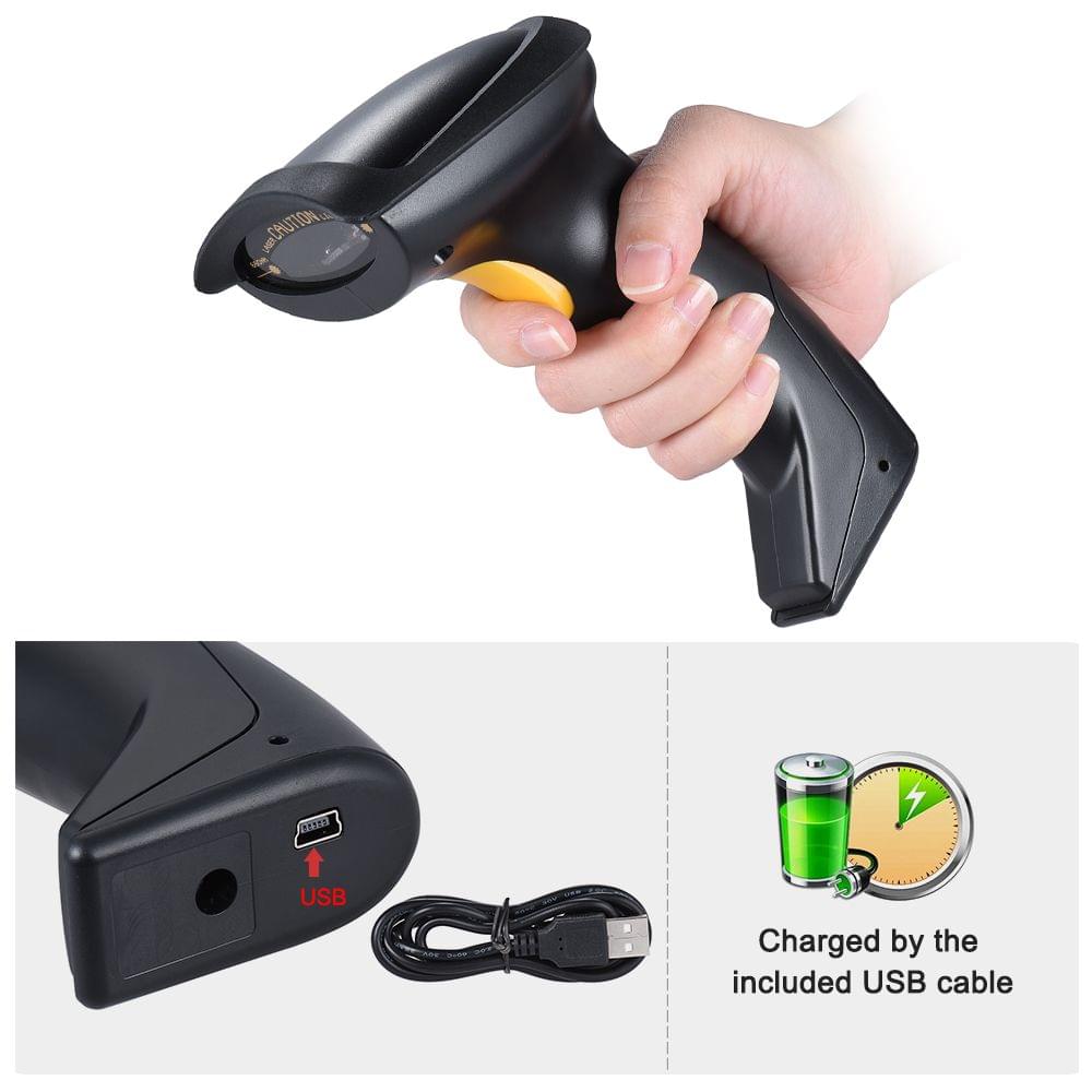 Automatic/ Manual 2.4G Wireless Handheld 1D Barcode Scanner