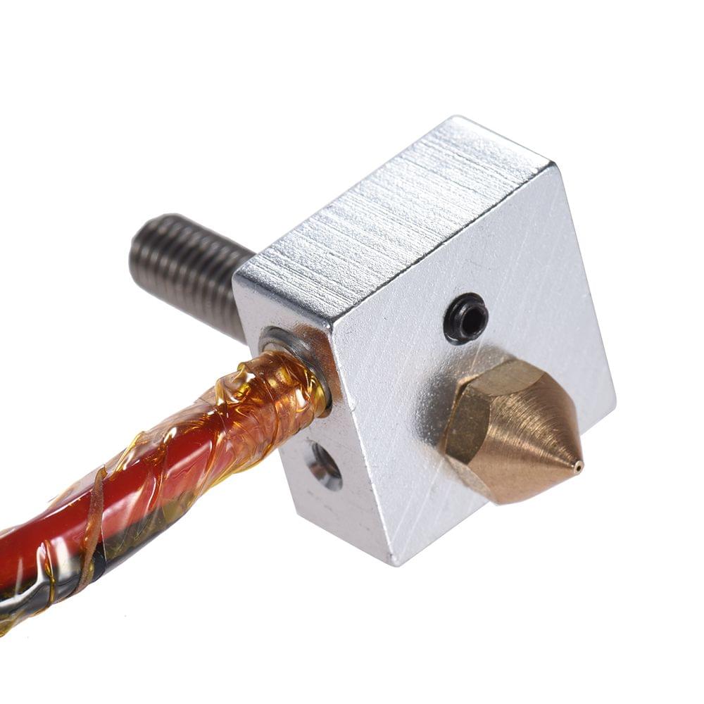 DIY Hot End Kit 0.4mm Nozzle & M6 30mm Extruder Throat & 12V - for A2 A8