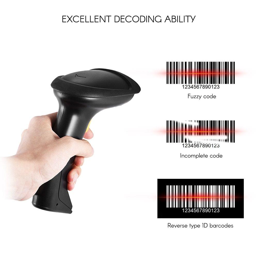 Bluetooth 4.0 Handheld 2.4G Wireless 1D Barcode Scanner CCD