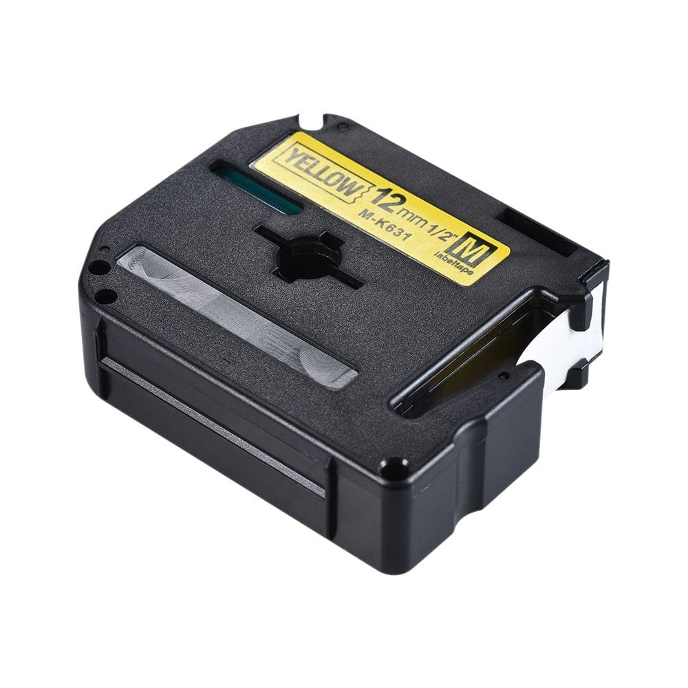Black on Yellow Label Tape Compatible for Brother - 2