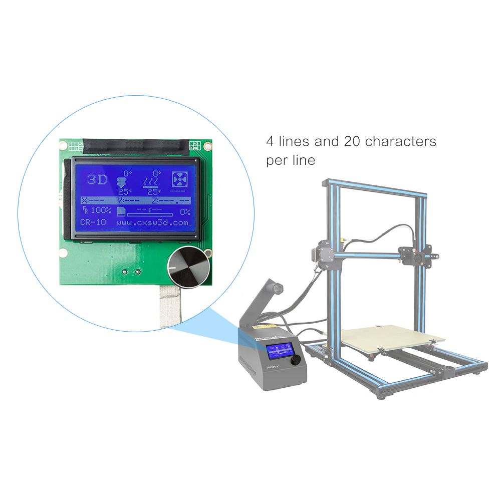 2004 LCD Screen Controller Display with Cable for Reprap