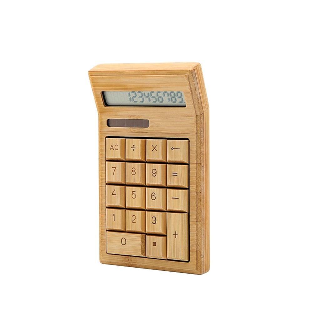 Eco-friendly Bamboo Electronic Calculator Counter Standard