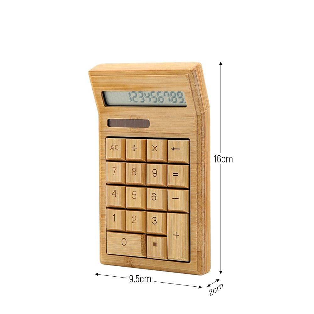 Eco-friendly Bamboo Electronic Calculator Counter Standard