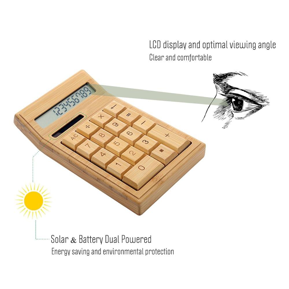 Eco-friendly Bamboo Electronic Calculator Counter Standard