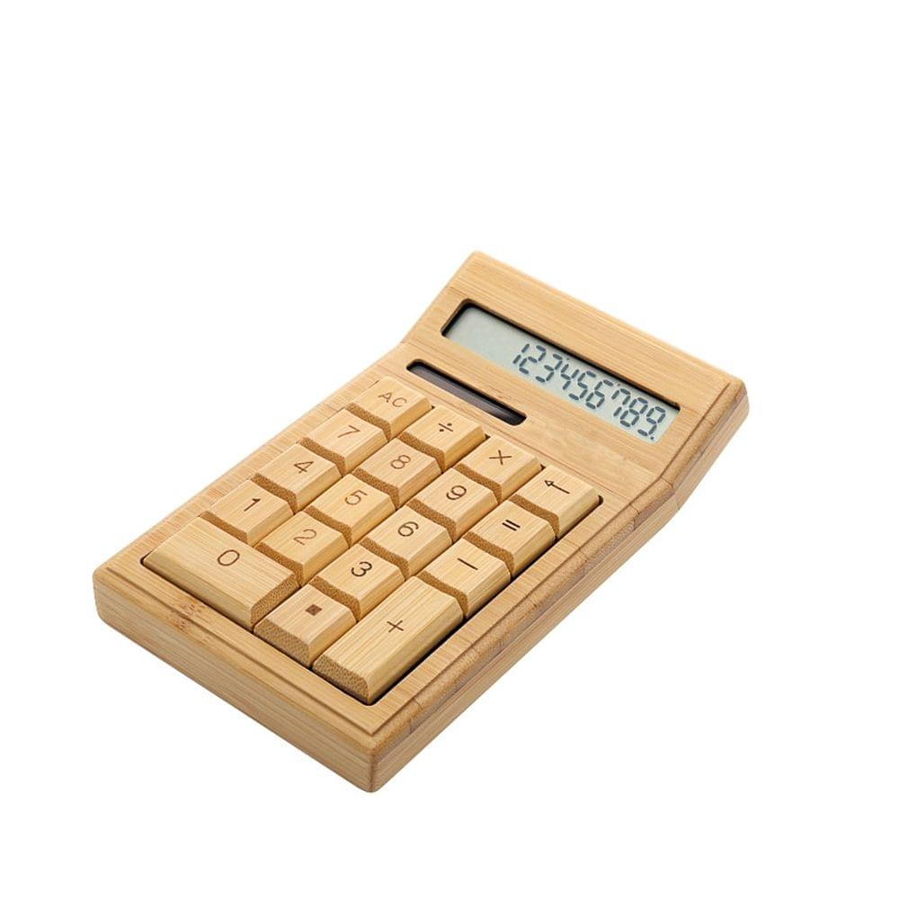 Eco-friendly Bamboo Electronic Calculator Counter Standard