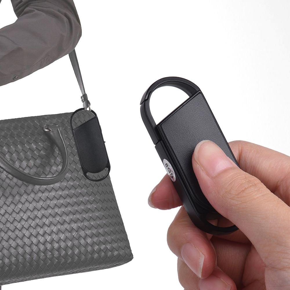 8GB Portable Voice Recorder USB Disk Key Ring Style Audio