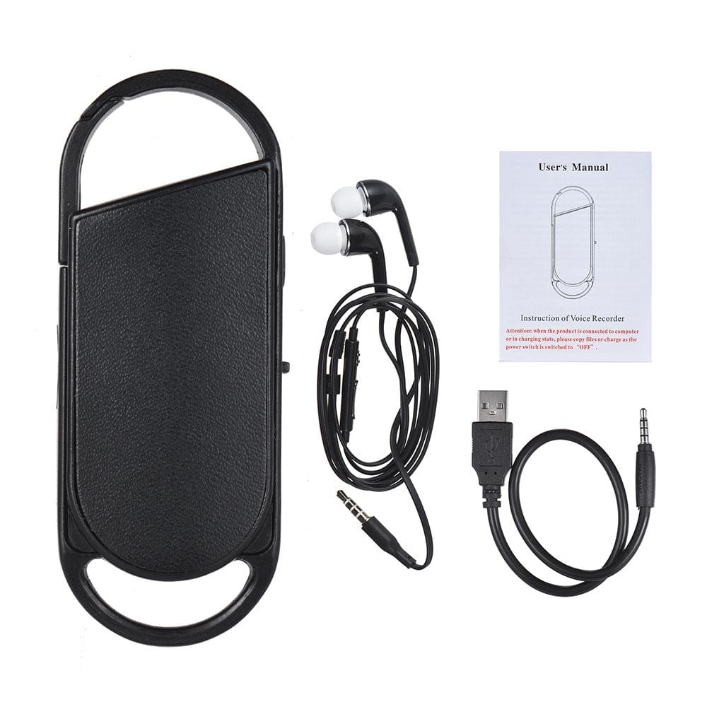 8GB Portable Voice Recorder USB Disk Key Ring Style Audio