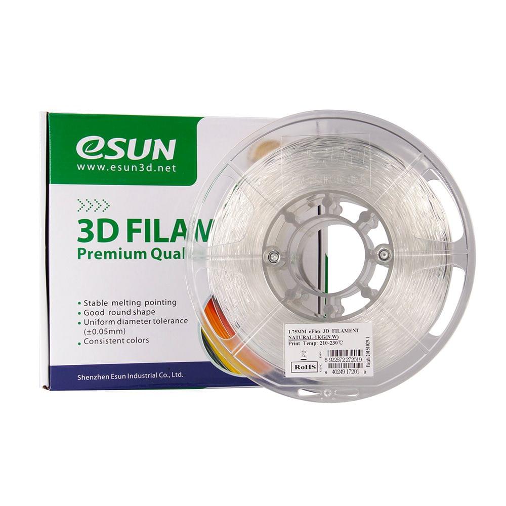 eSUN eFlex TPU Filament 1.75mm 1kg (2.2lb) Spool 3D Printer